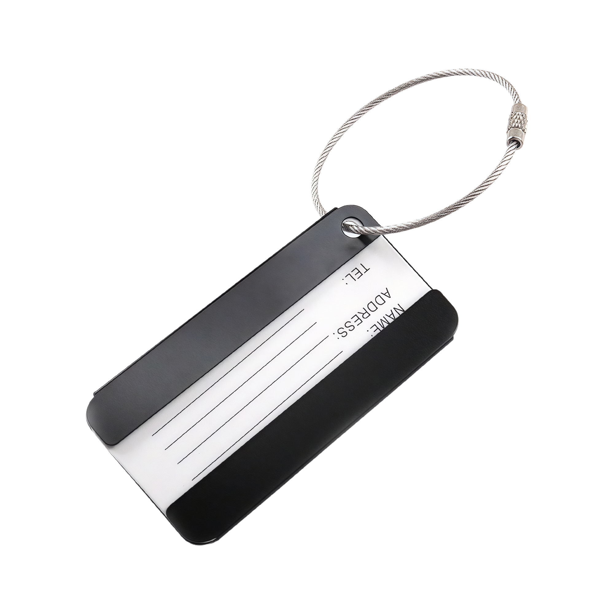 Aluminum Luggage Tag Business Gift Symmetrical Anti-Loss ID Card Holder Travel Tag for Suitcase 8