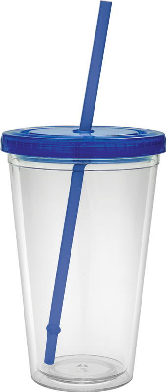 16 oz. Classic Carnival Cup - Color Lid and Straw 20