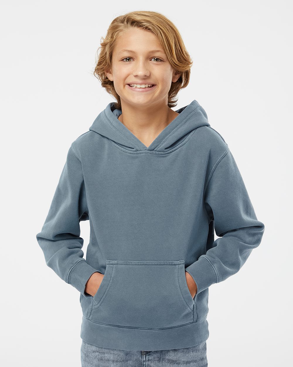 Youth Midweight Pigment-Dyed Hooded Sweatshirt - PRM1500Y 34