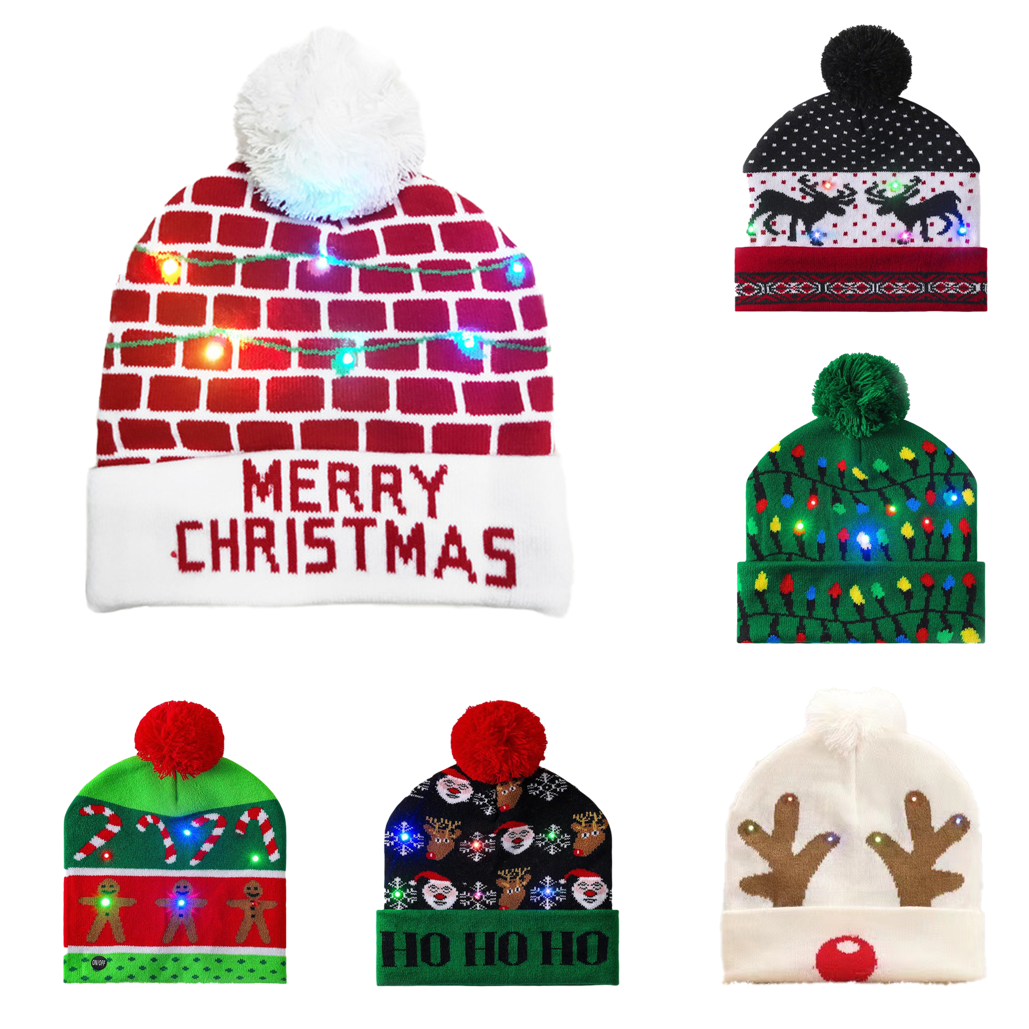 LED Knit Hat For Festive Occasions 1
