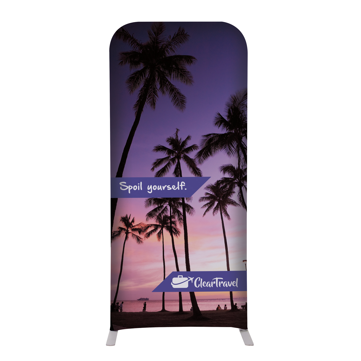 2'W x 54"H EuroFit™ Straight Wall Kit (Recycled Polyester Knit) 6