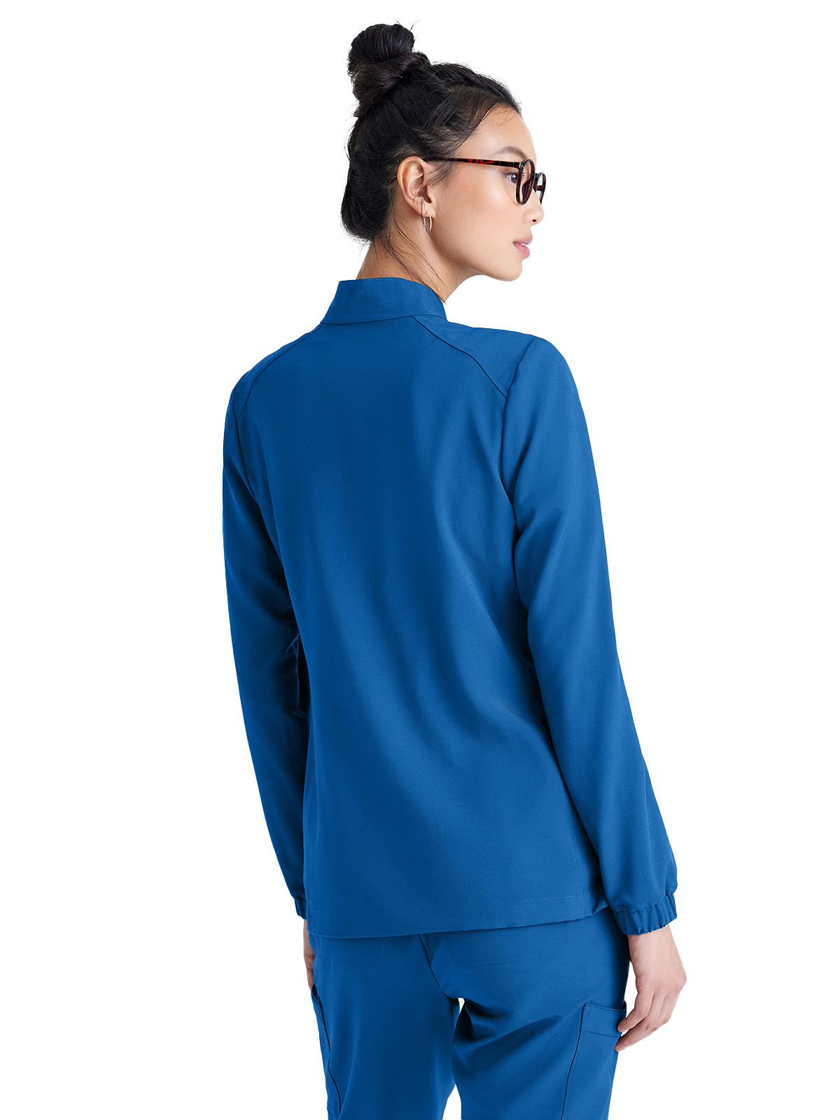 Grey's Anatomy Evolve Stretch - Women's Three-Pocket Virtue Warm-Up Scrub Jacket 23