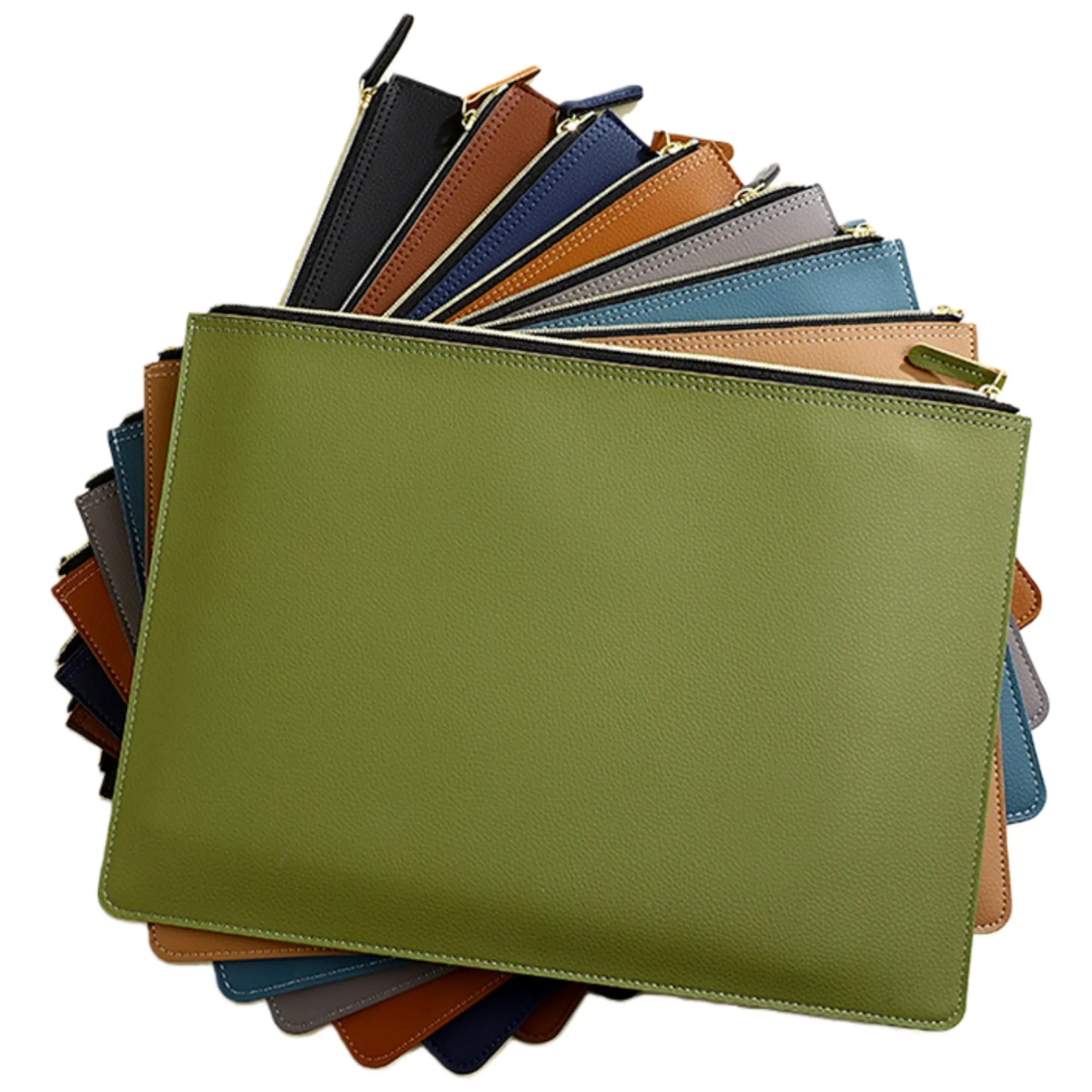 A4 PU Zipper Document Bag Waterproof Pouch Case 4