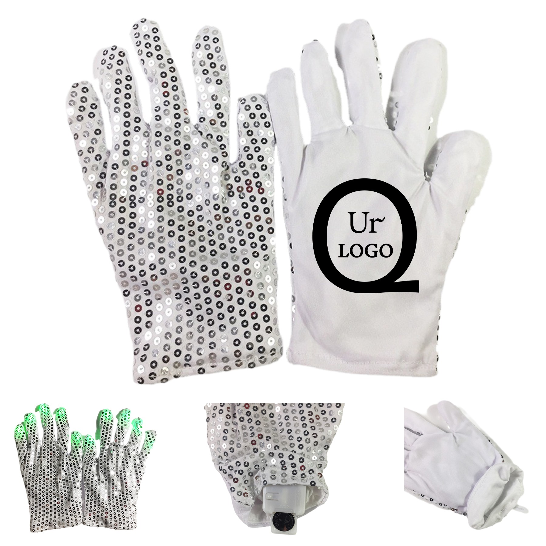 Led Sequin Light-Up Glove