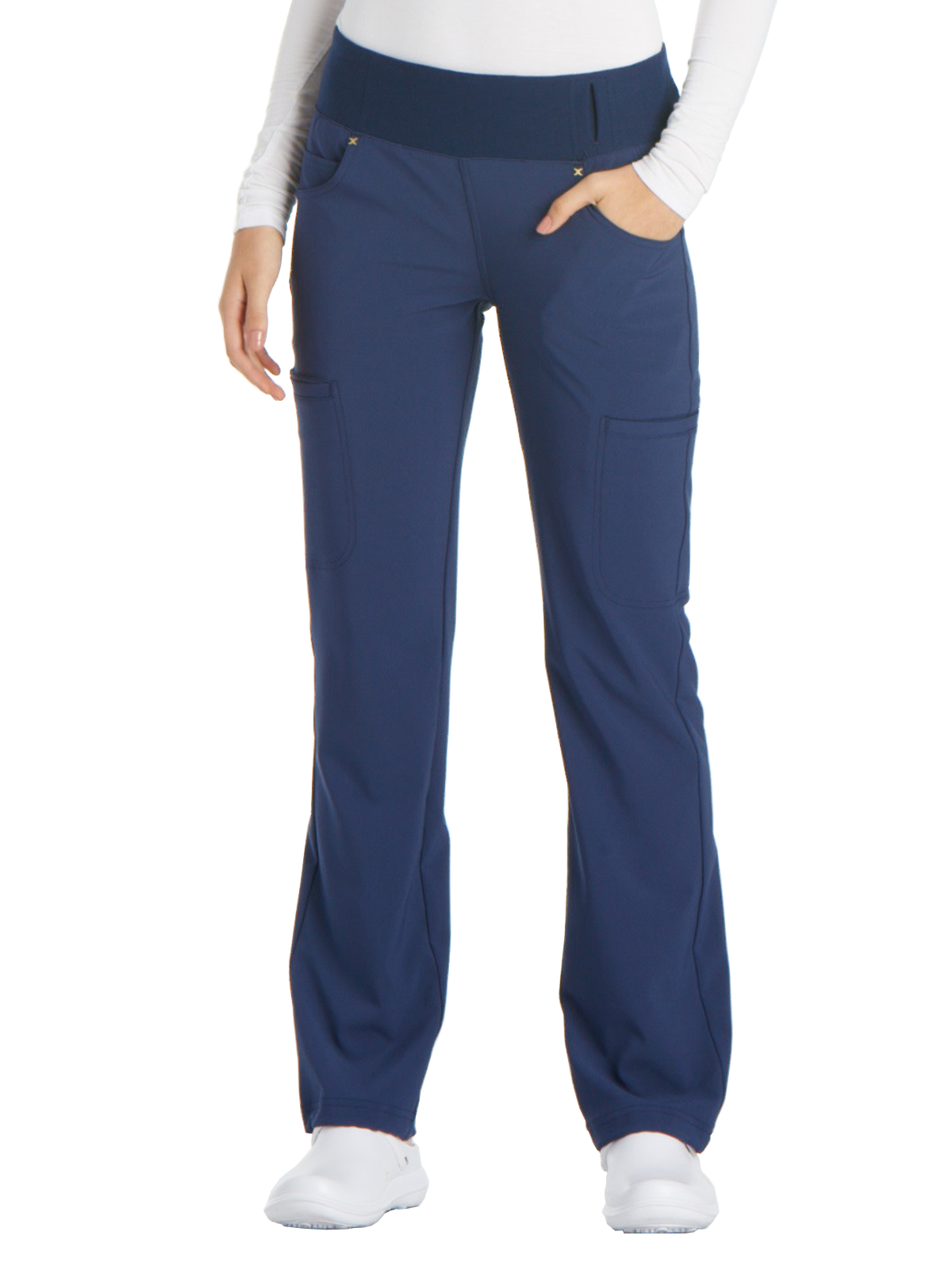 Cherokee - iFlex - Mid Rise Straight Leg Comfort Knit Waistband Pull-on Pant 19