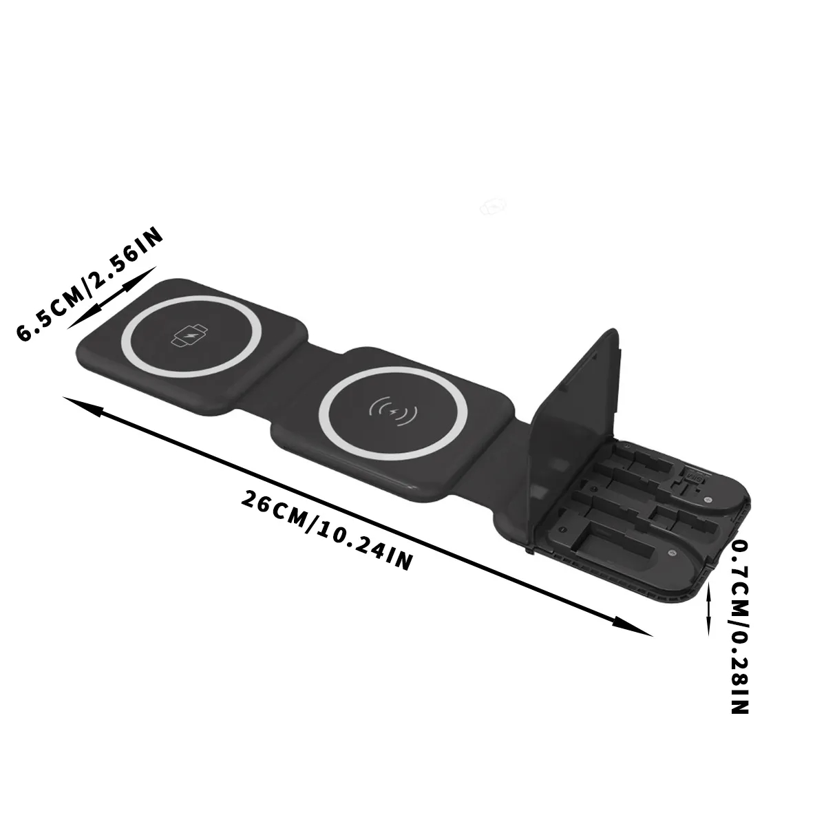 Foldable 3-in-1 Wireless Charging Pad & Stand 5