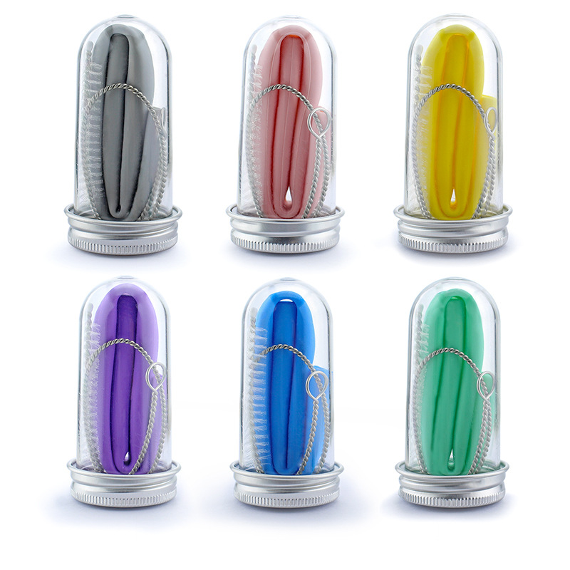 Foldable Silicone Straw With Tube Case 4
