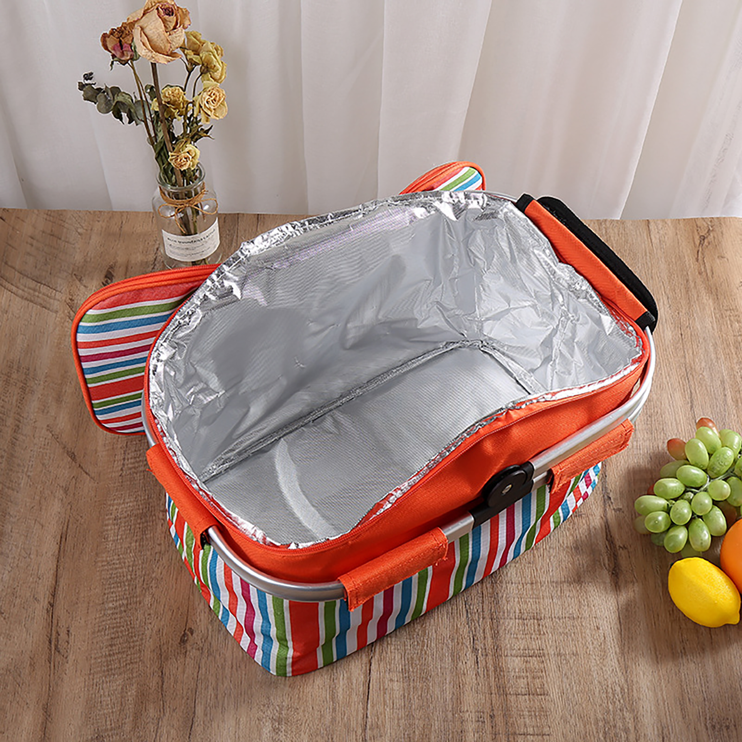 Aluminum Foil Picnic Cooler 30L Large Capacity Box 2