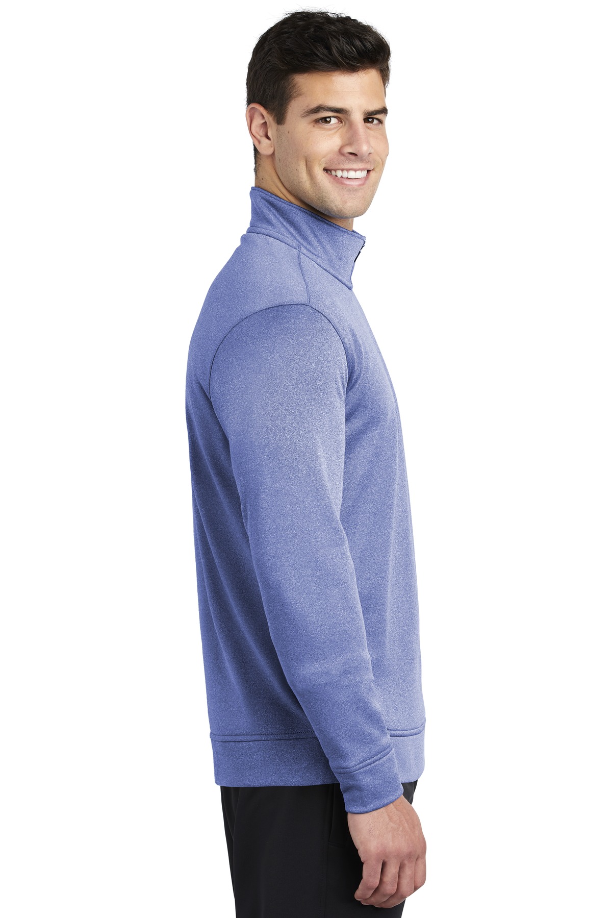 Sport-Tek PosiCharge Sport-Wick Heather Fleece 1/4-Zip Pullover. ST263, custom hoodie or sweatshirt with logo imprint 19