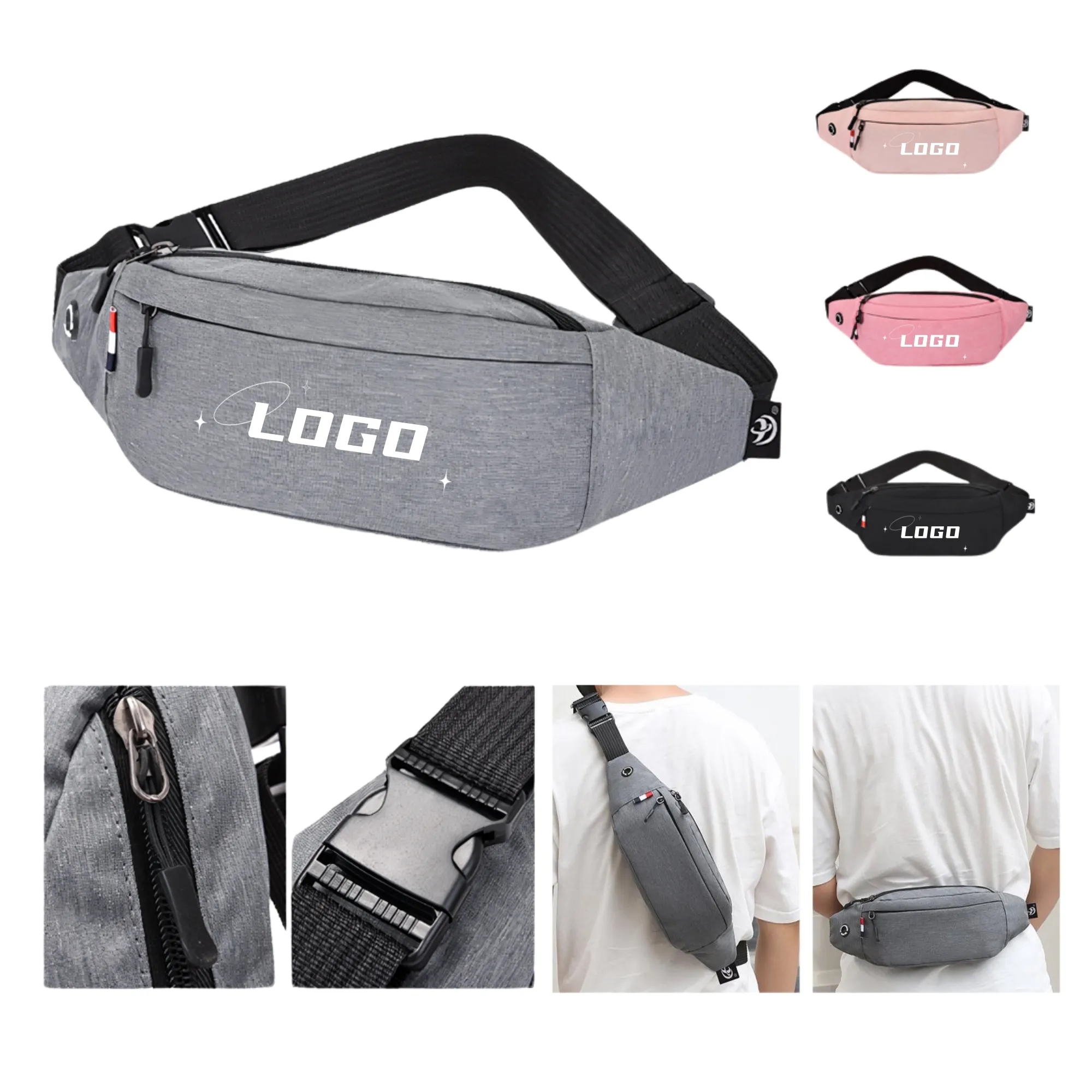 Sports Waterproof Fanny Pack Multifunctional Crossbody Bag