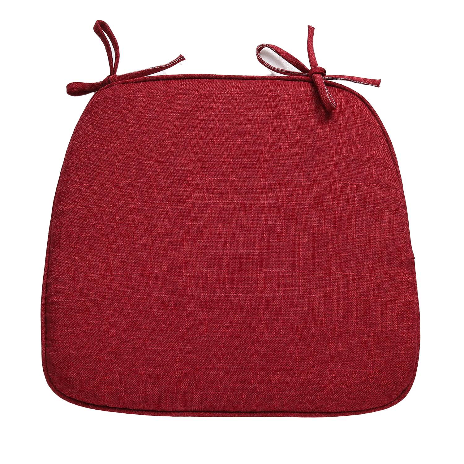 Polyester Universal Non-Slip Chair Seat Cushion w/ Tie 4