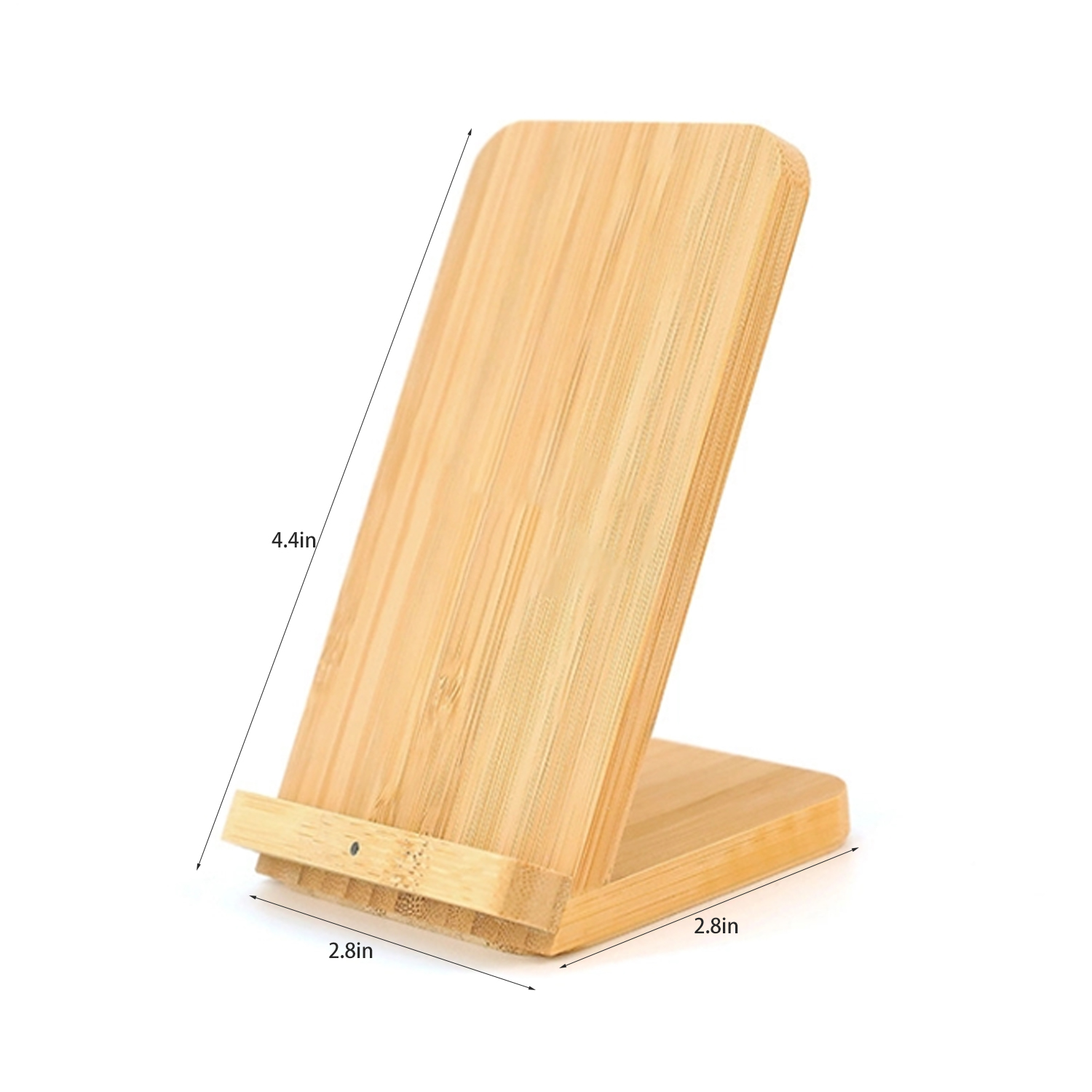 Bamboo Wireless Charger Phone Stand 4