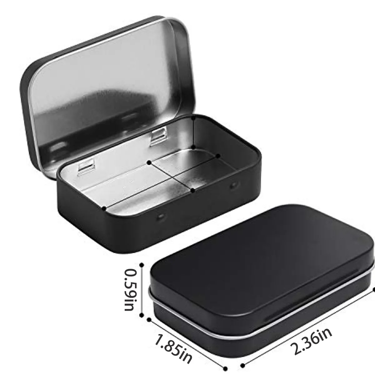 Small Portable Metal Mini Rectangular Box 4