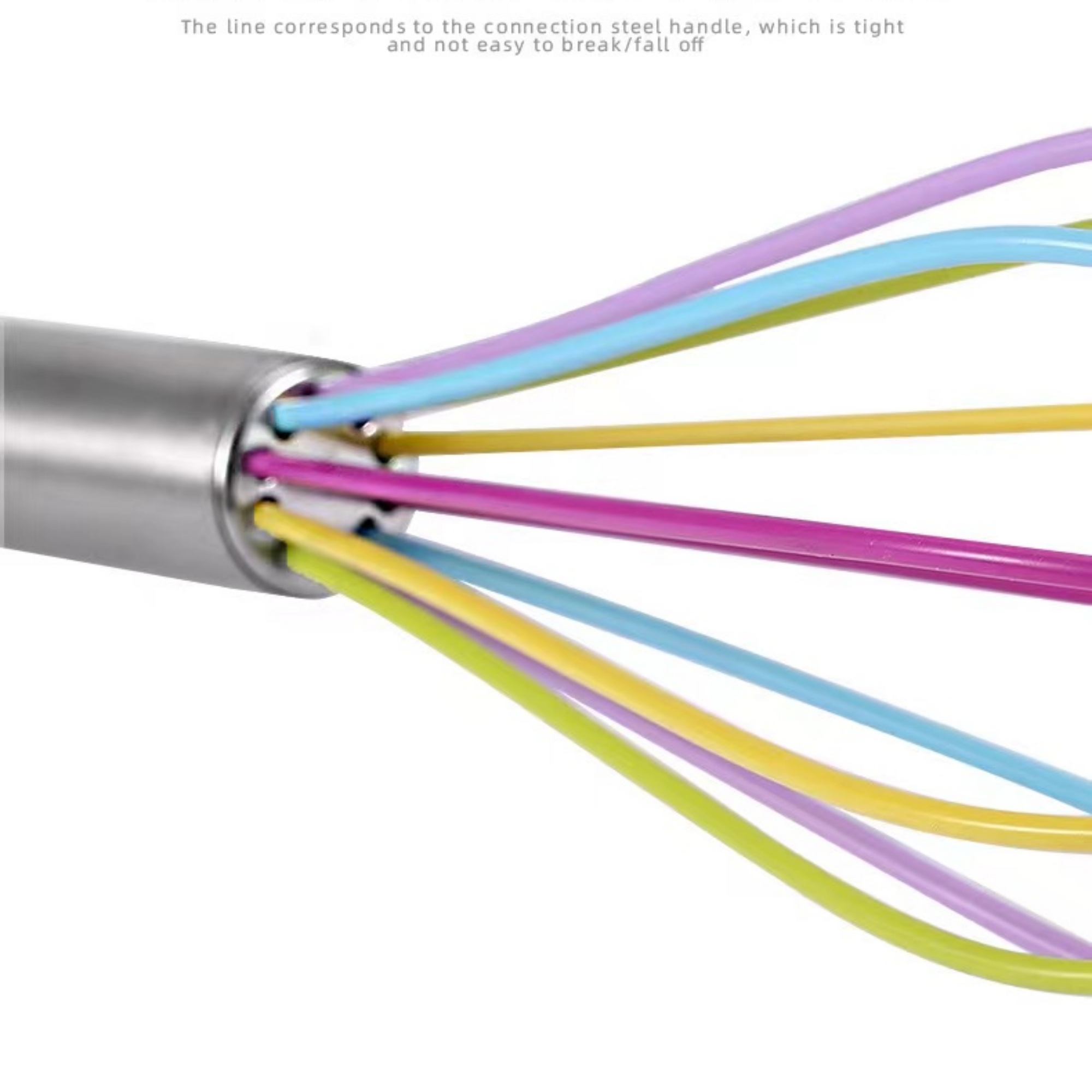 Silicone Whisk With Stainless Steel Handle 4