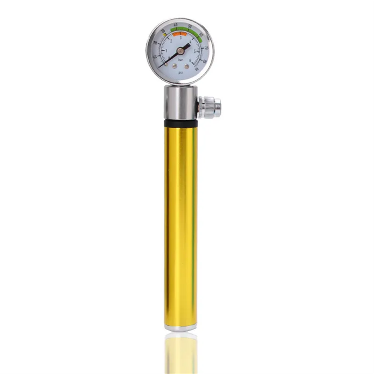 Bike Pump Portable with Pressure Gauge 6