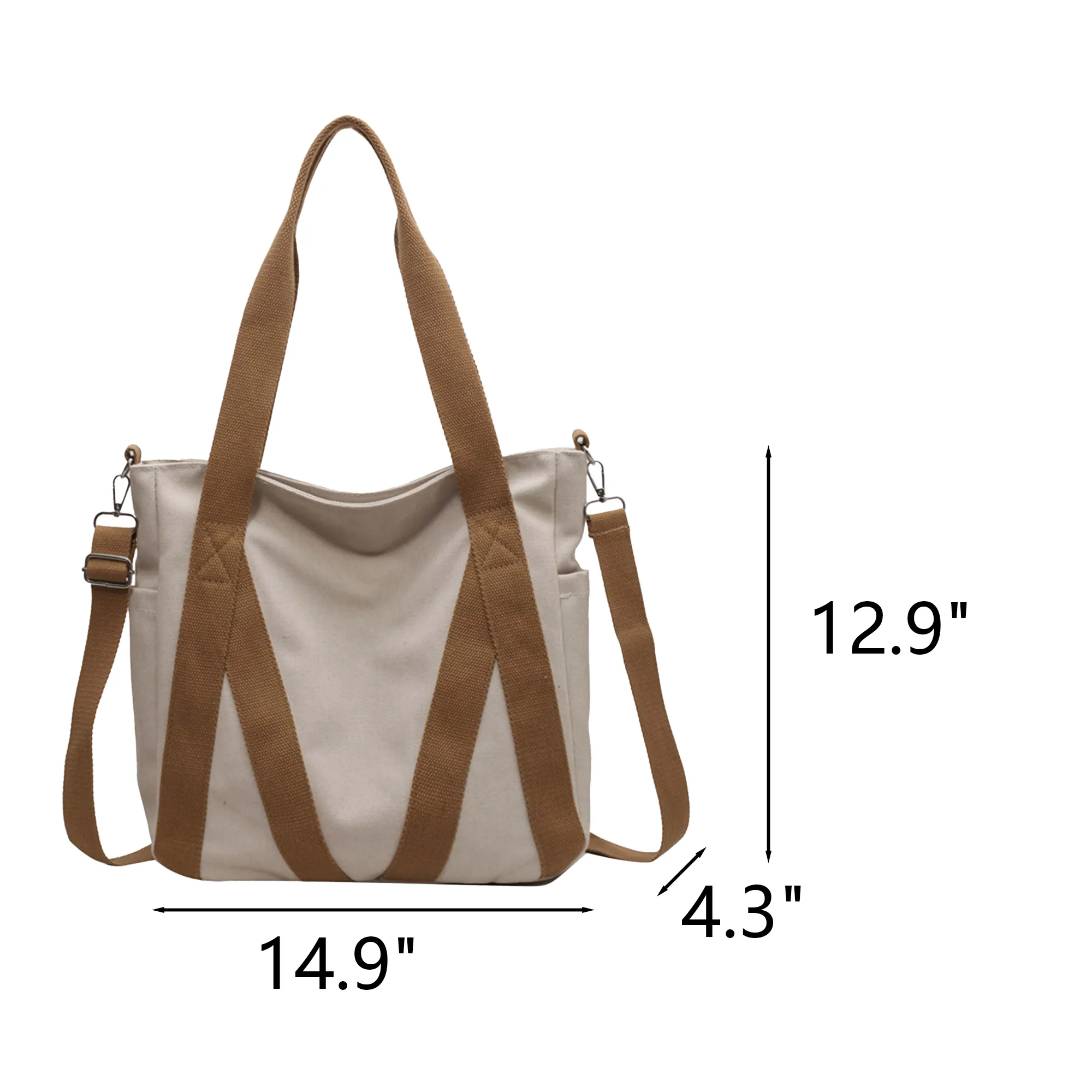 16oz Vintage Canvas Tote Bag 2