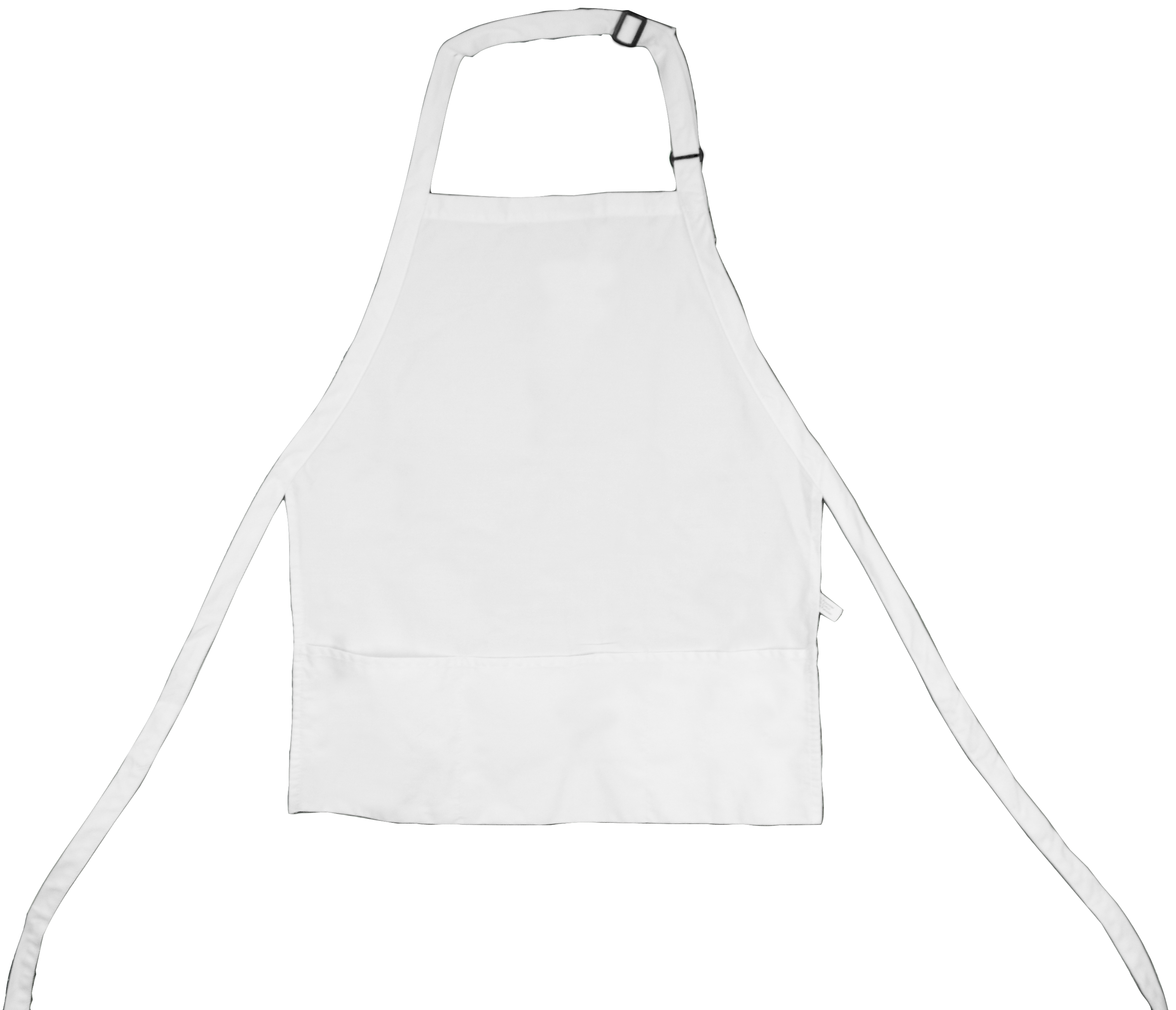White Restaurant-Style Bib Apron 3