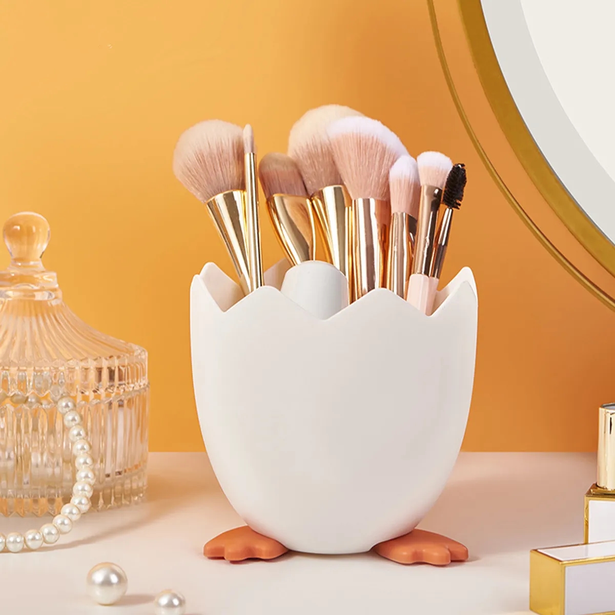 Pen Holder For Desk Cosmetic Brush Storage 2