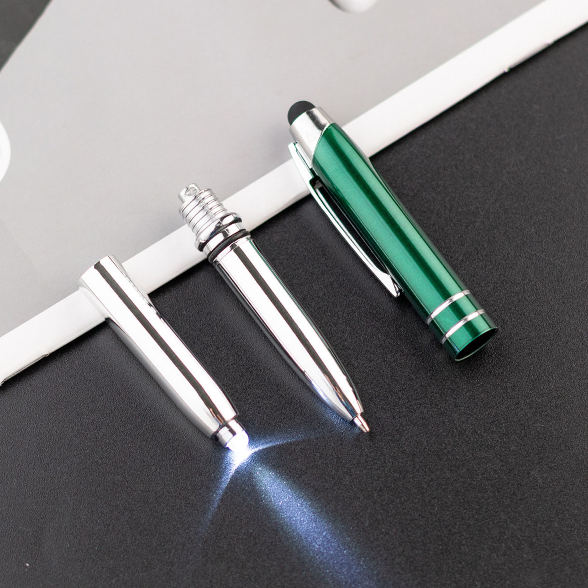 3-in-1 Multi-Function Capacitive Ballpoint Pen With LED Flashlight 4