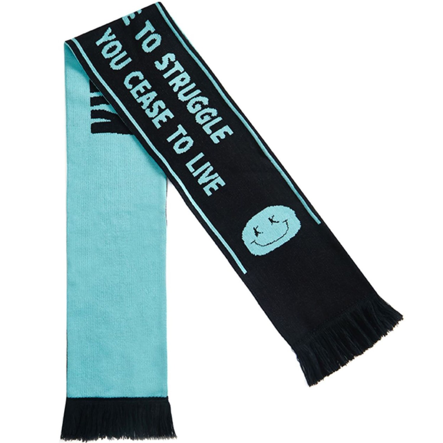 Stretchy Knitted Woven Scarf w/ Tassel 4