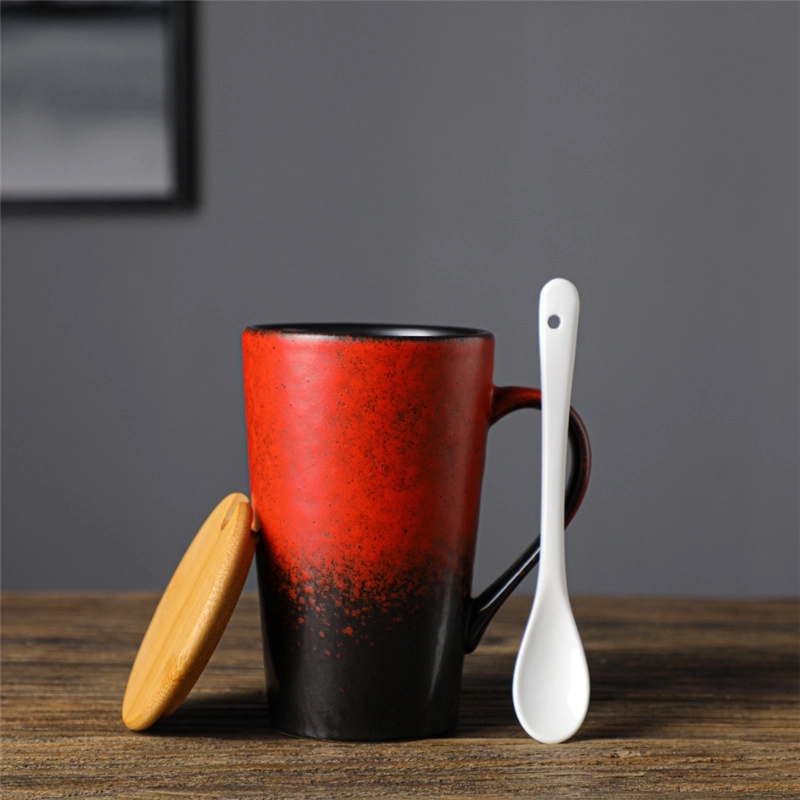 Custom 14 Oz Frosted Ceramic Coffee Mug 3