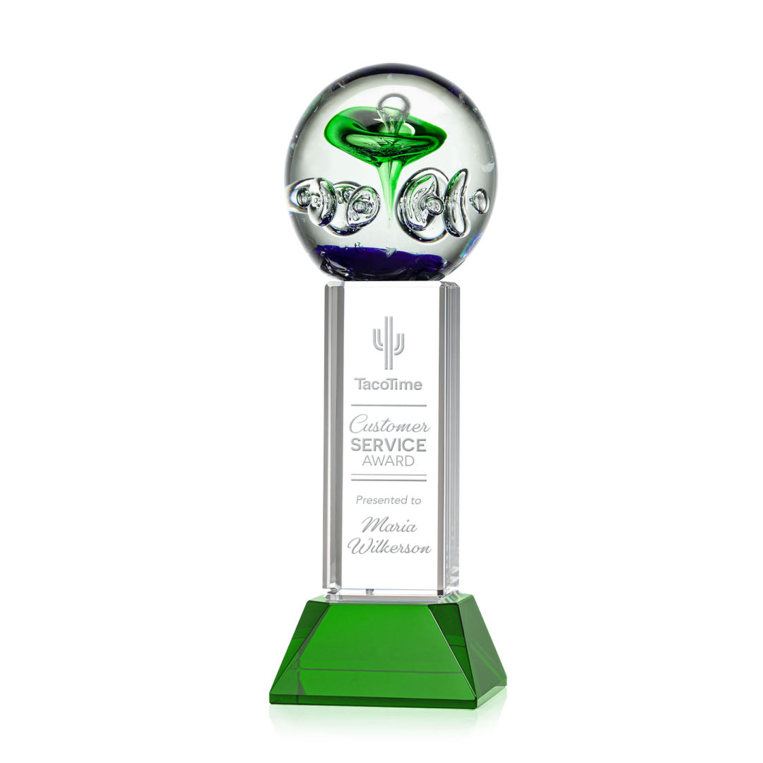 Aquarius Award on Stowe Base - Green 2