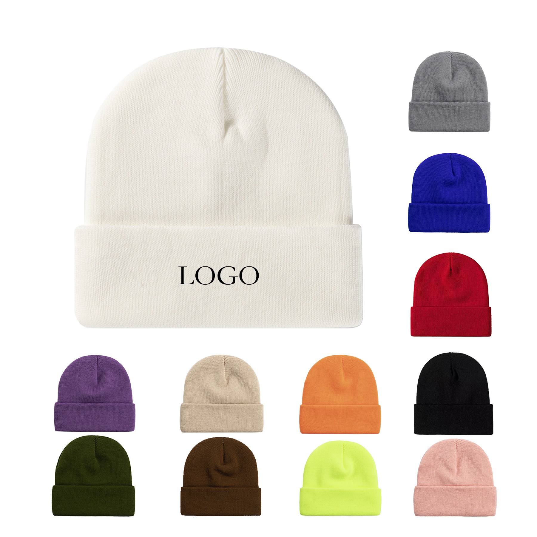 Knit Cap With Cuff