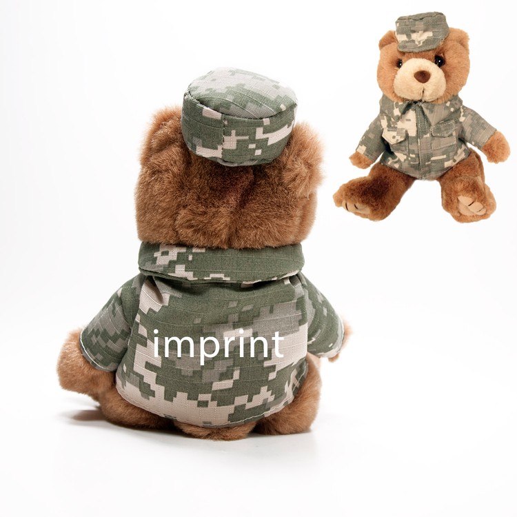 8" Army Digital Camo Bear with one color imprint 1