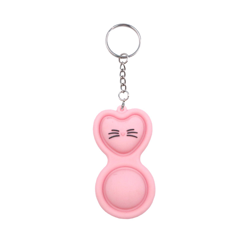 2 Bubbles Push Pop Fidget Sensory w/Keychains 14