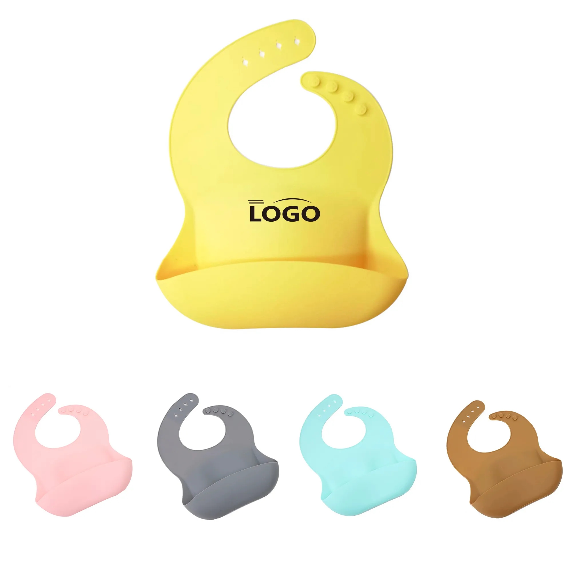 Adjustable Silicone Baby Bib MOQ 10pcs 4