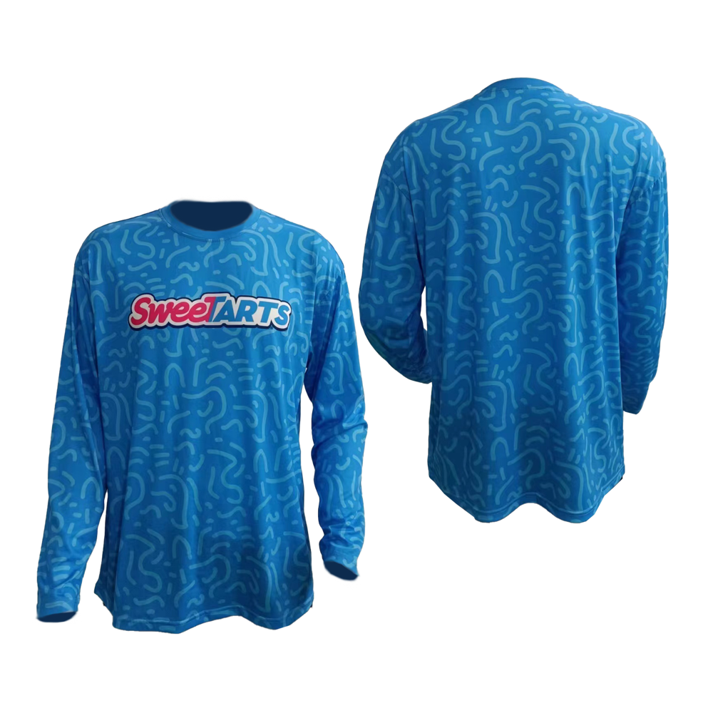 Lightweight Men's Crew Neck Feels Like Cotton Polyester LS Shirt 2