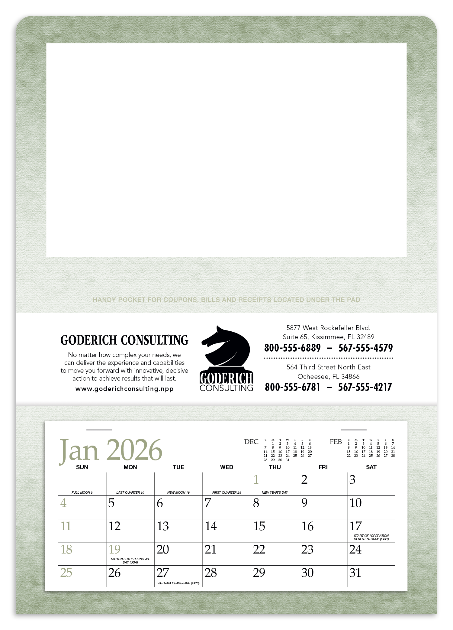 Triumph® Calendars Single Pocket Calendar 26