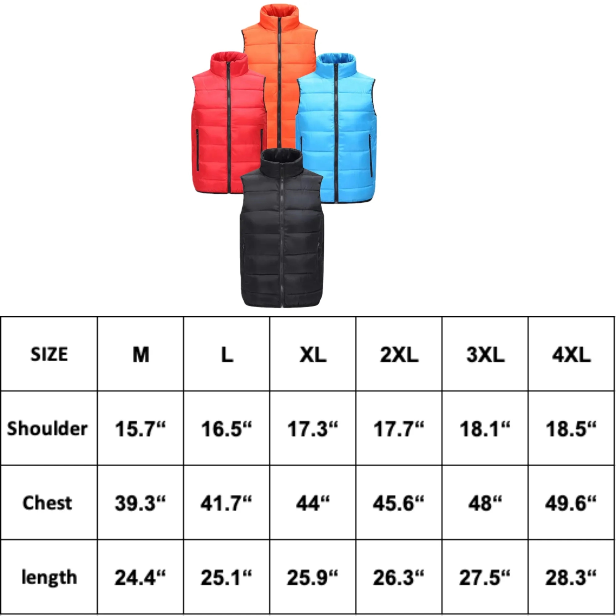 Unisex Winter Quilted Vest For Volunteers Outdoor Work 2