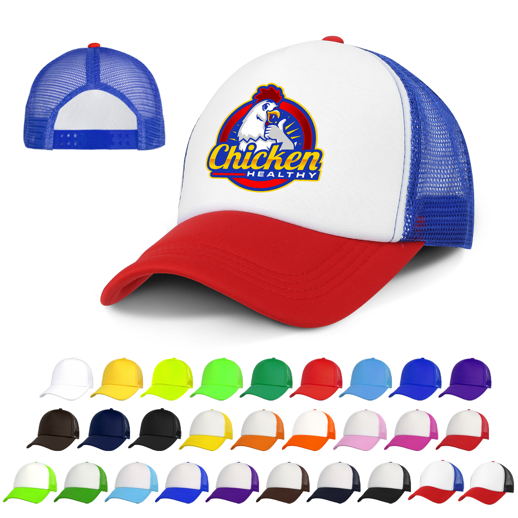 5 Panel Foam Trucker Mesh Cap 31