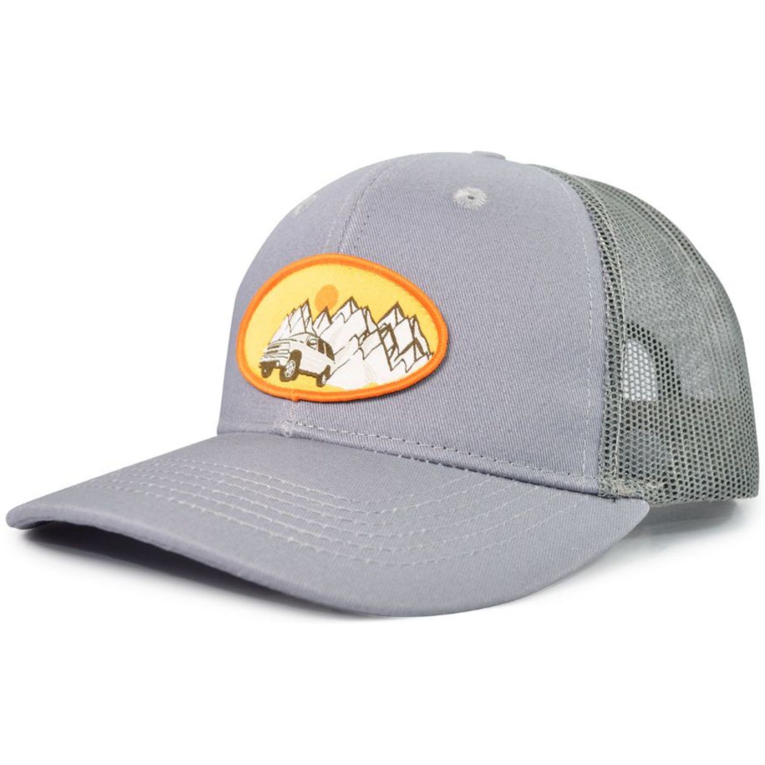 Premium Cotton & Mesh Fabric 6-Panel Structured Cap with Velcro Closure 26