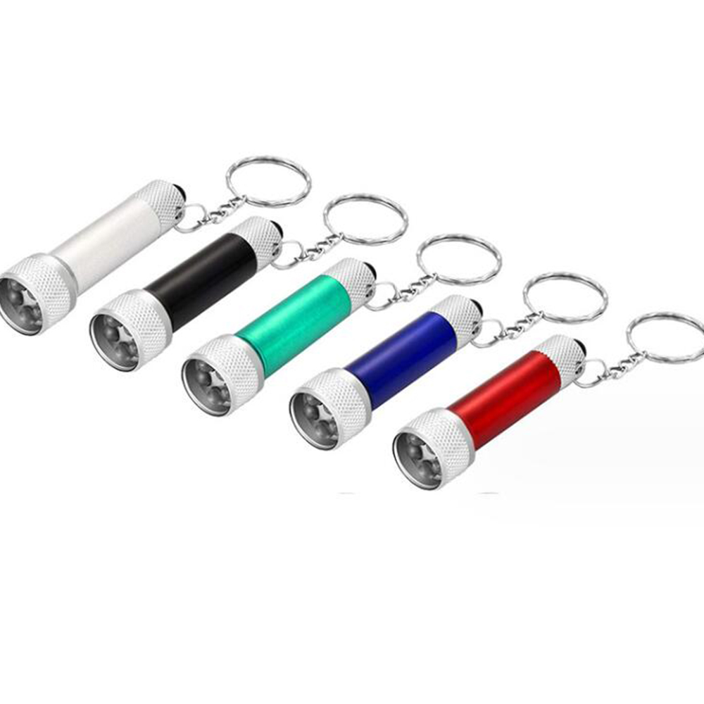 5 LED Metal Flashlight with Swivel Keychain 4