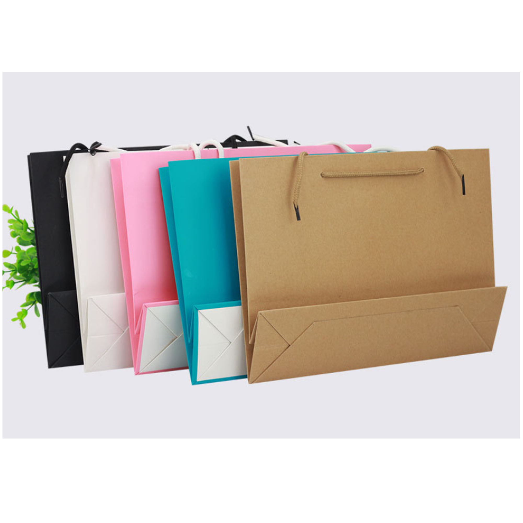 Durable Kraft Paper Bags for Retail and Gifts 6