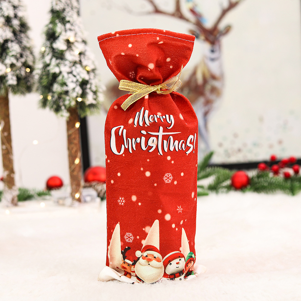 Christmas Champagne Wine Bottle Holder 4