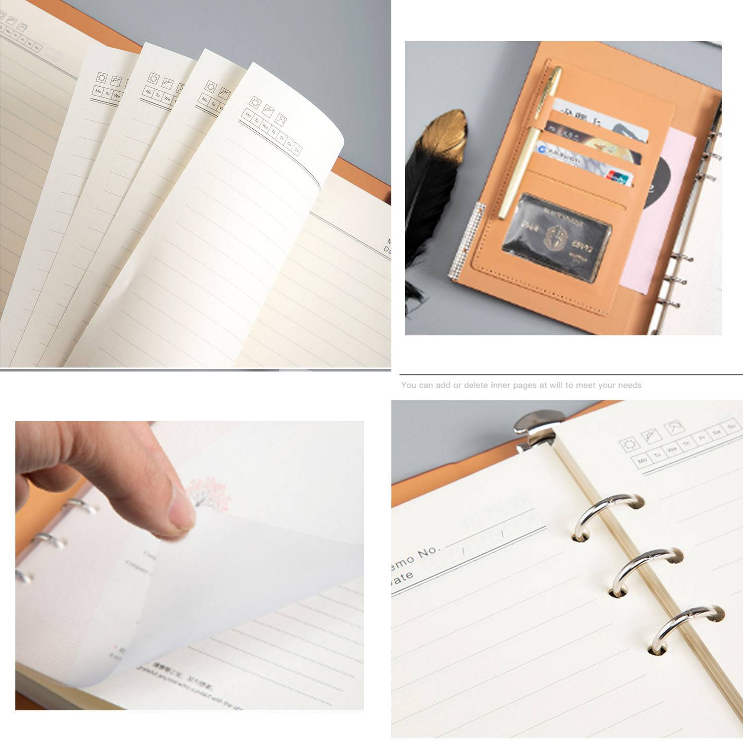 Customized metal buckle notebook 3