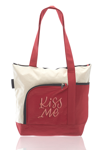 Zipper Polyester Tote Bags 26