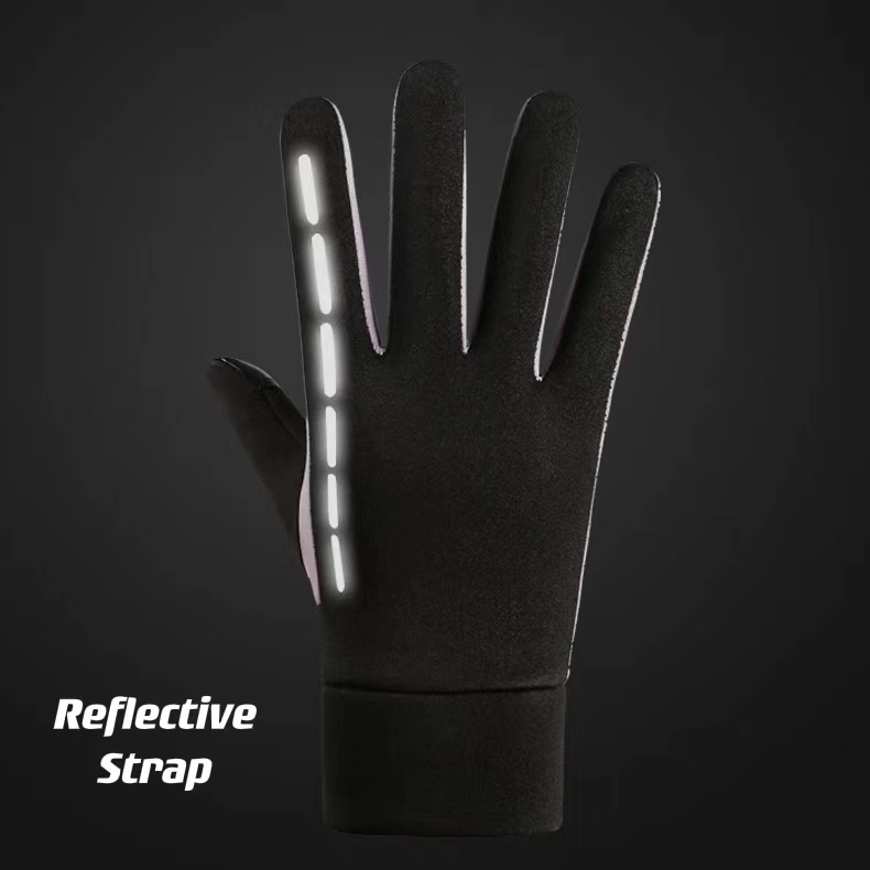 Touch Screen Winter Gloves With Reflective Strap 10