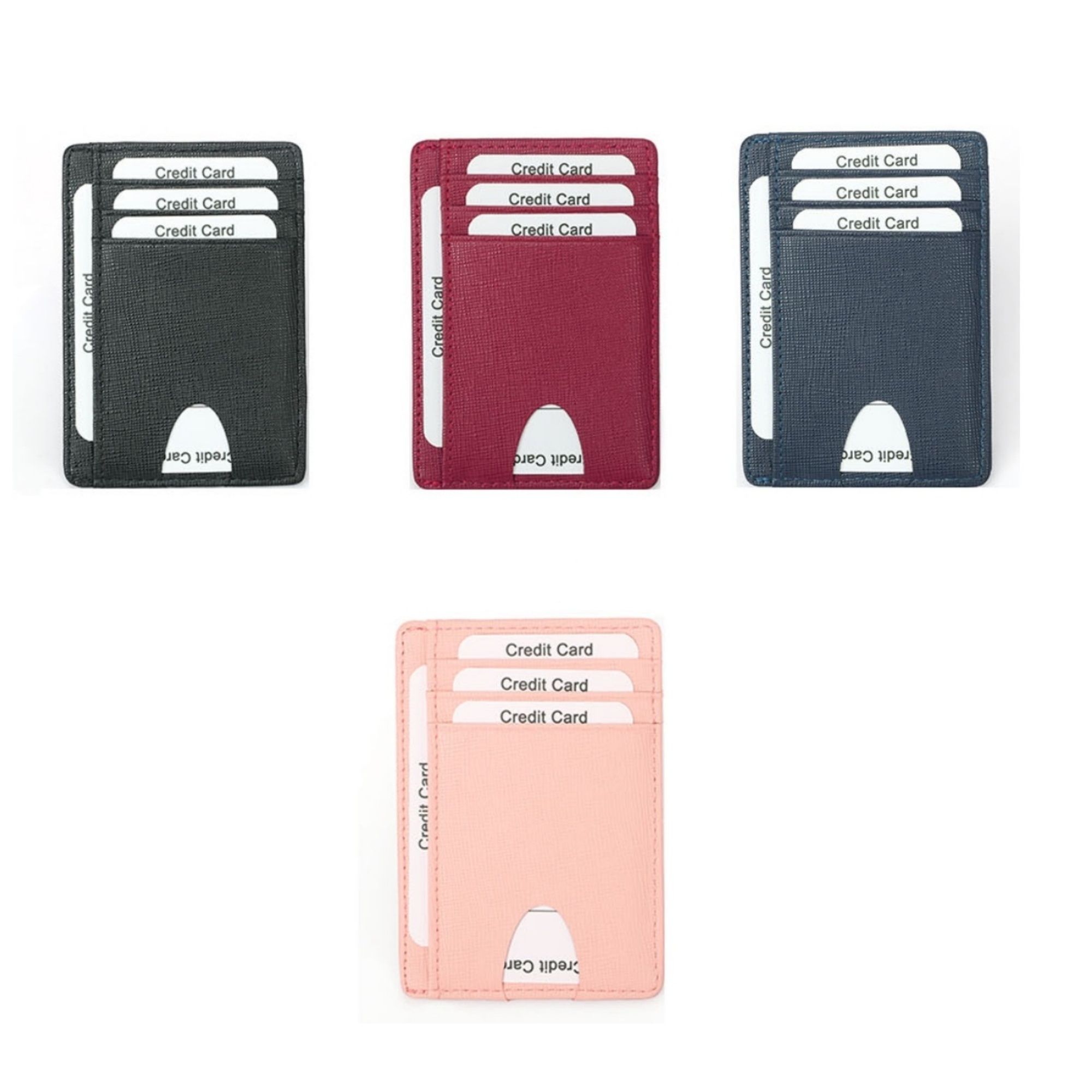 Small RFID Blocking Leather Card Holder 5