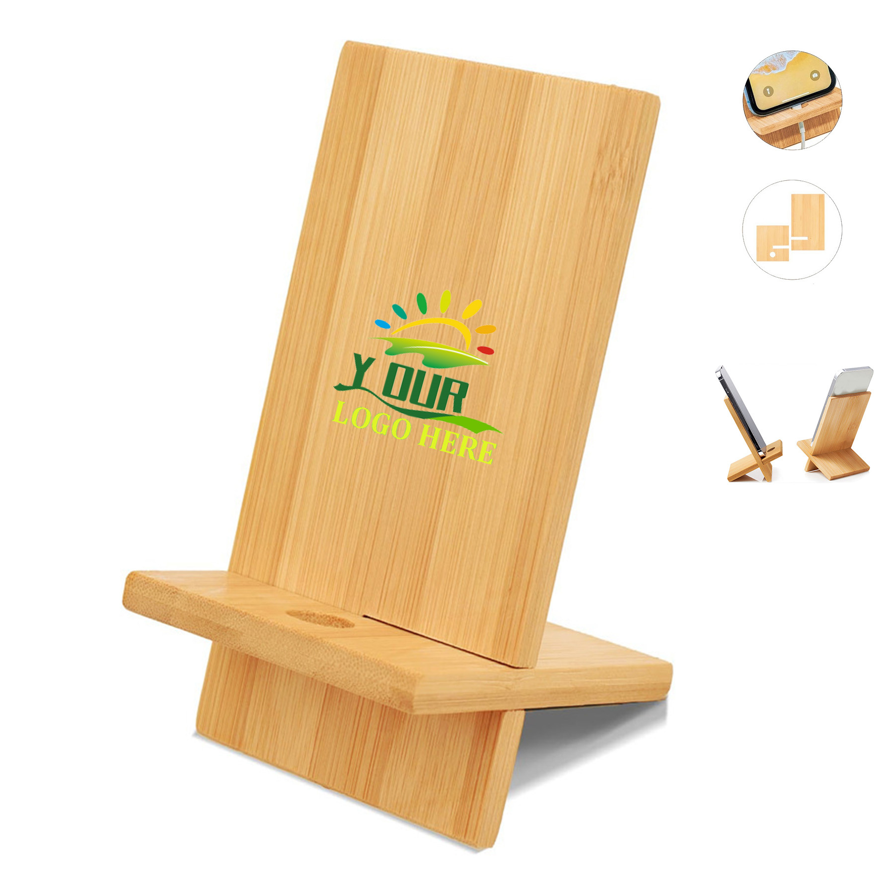 Bamboo Phone Holder 1