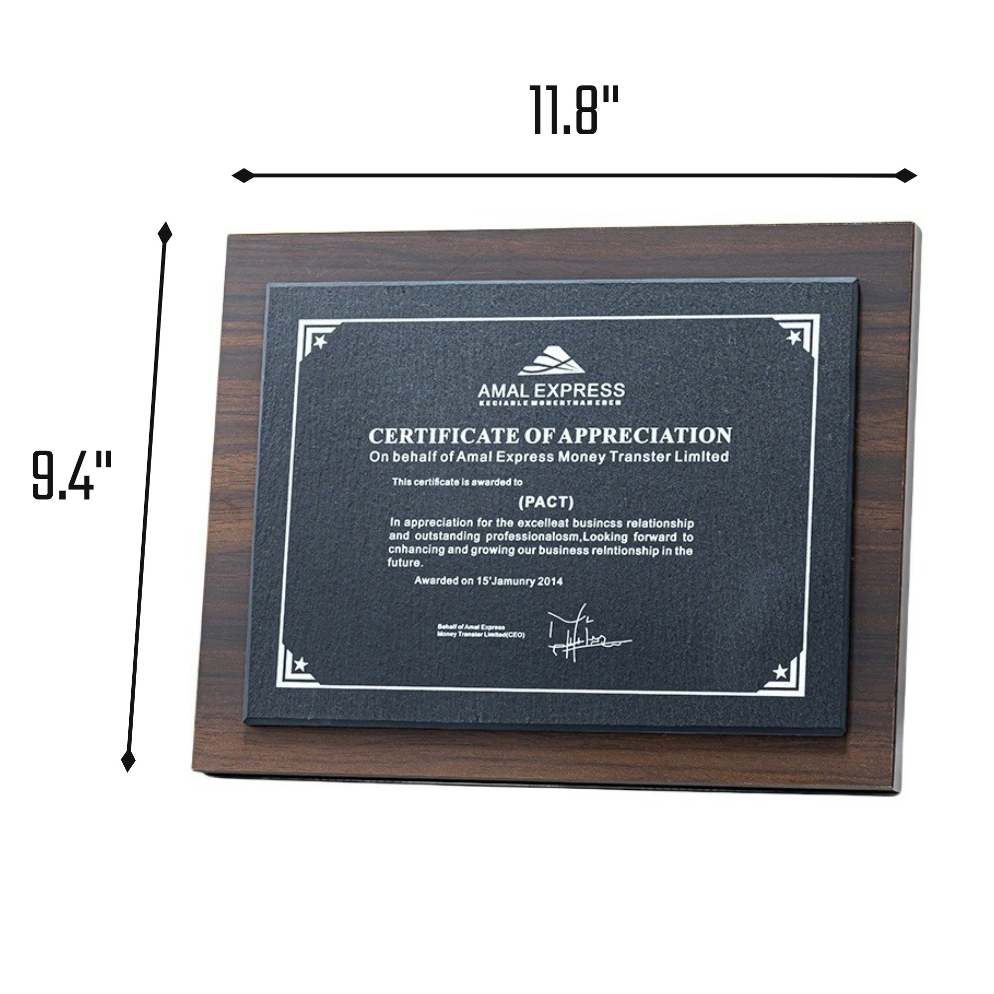 Wooden Slab Trophy 3