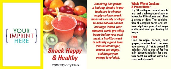 POCKET PAMPHLET - Snack Happy & Healthy Pocket Pamphlet 2