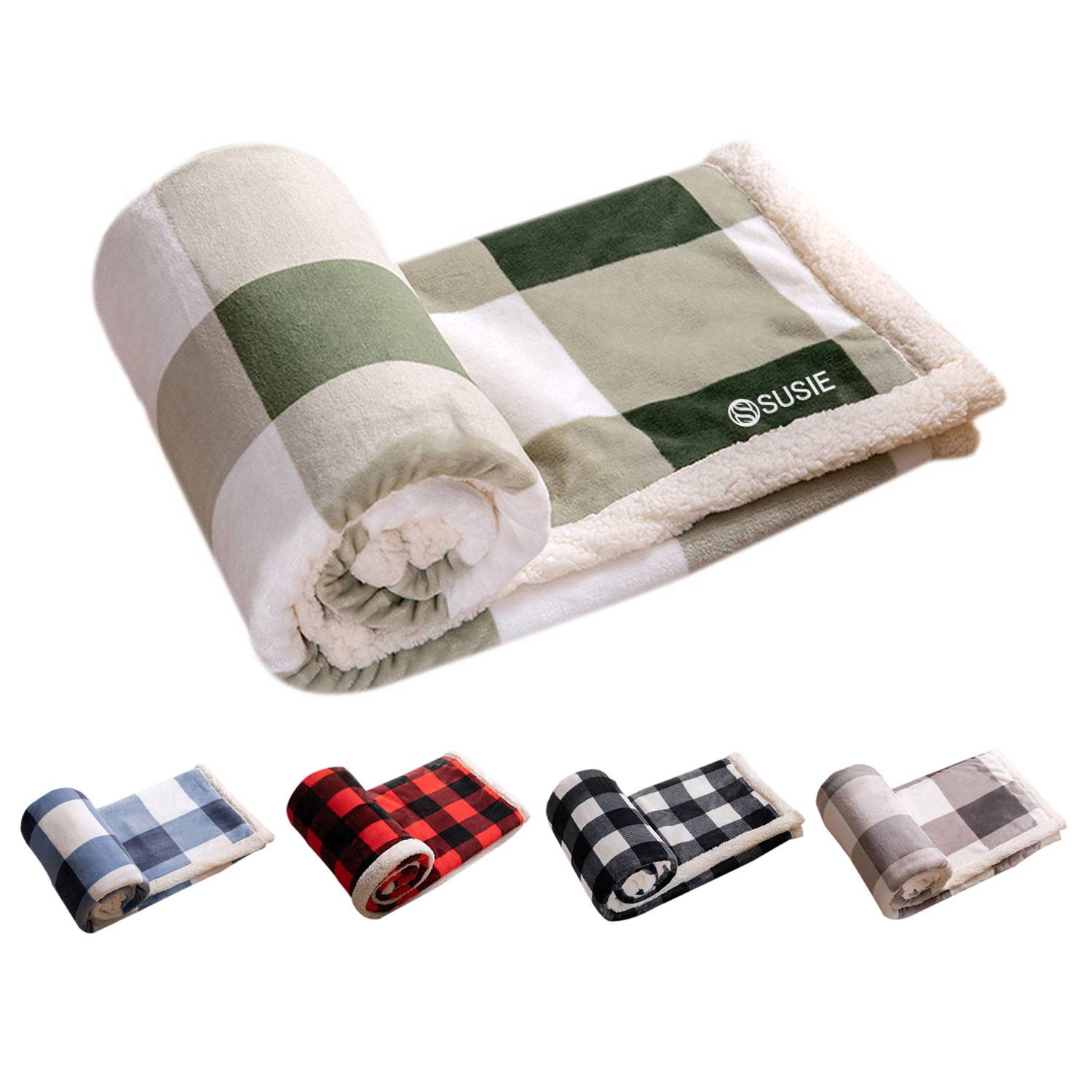 Sherpa Fleece Fuzzy Throw Blanket 2