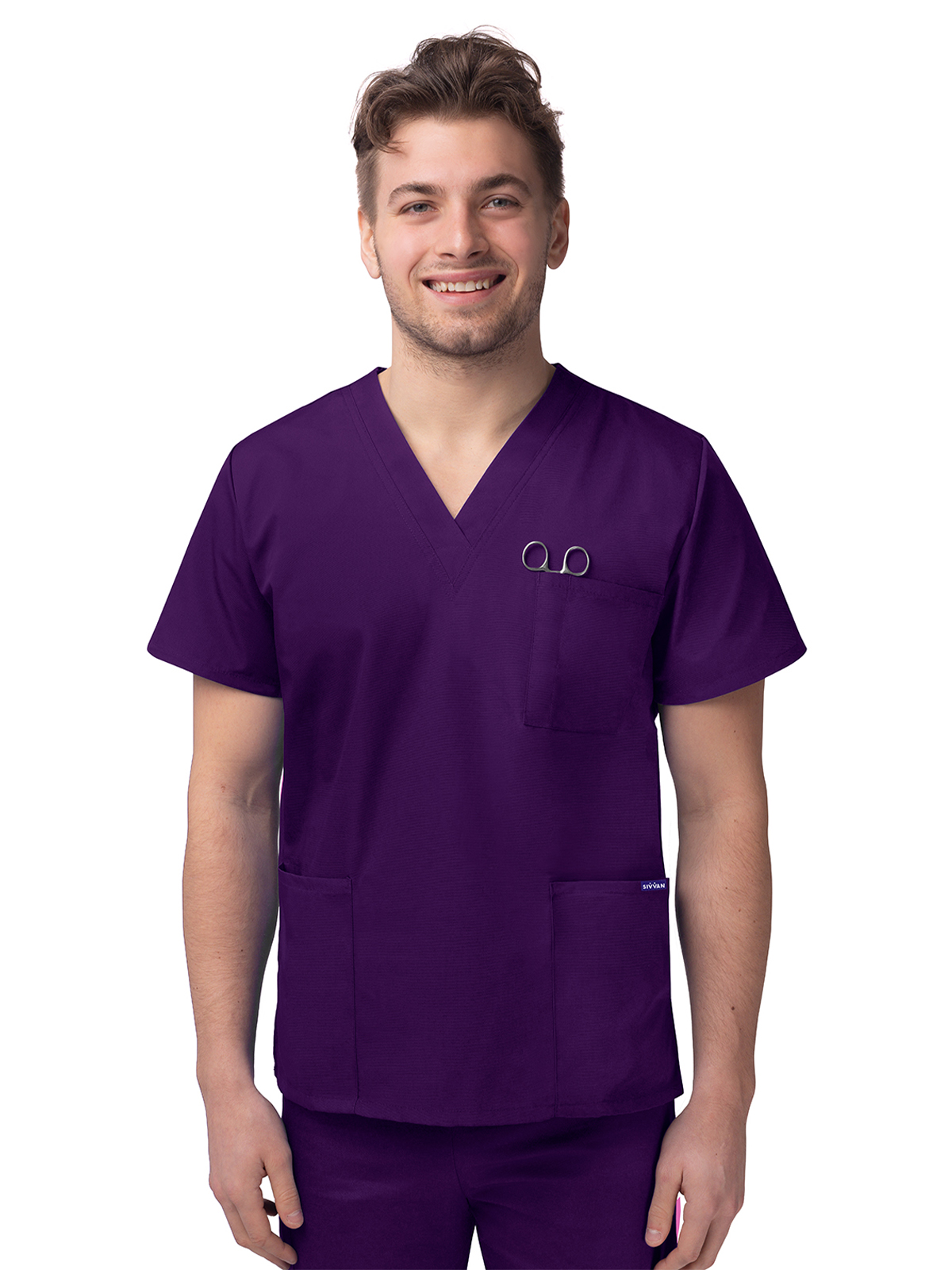 Adar - Sivvan - Unisex V-Neck 3 Pocket Top 32