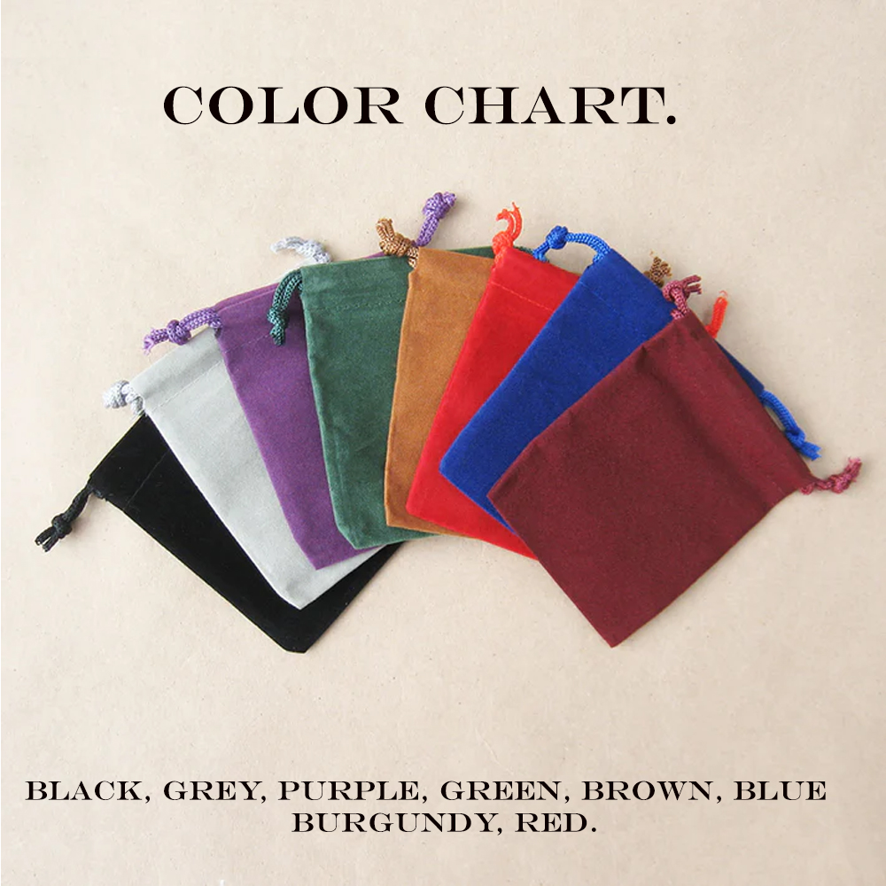 3" x 4" DELUXE VELVET DRAWSTRING POUCH. 5