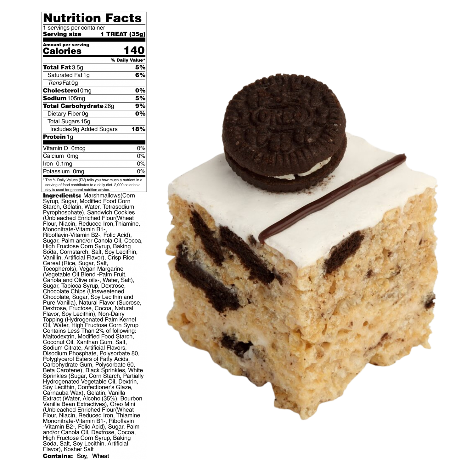 12 handmade marshmallow crispy rice treats and 4 individually wrapped crispy rice donuts 14