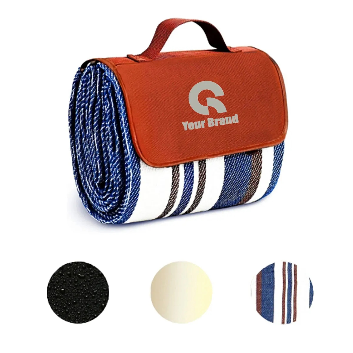 Portable Roll Up Large Waterproof Sandproof Picnic Blanket 2